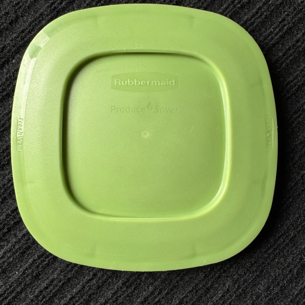 Rubbermaid FreshVent Produce Saver Replacement Lid Green 7K02 Square